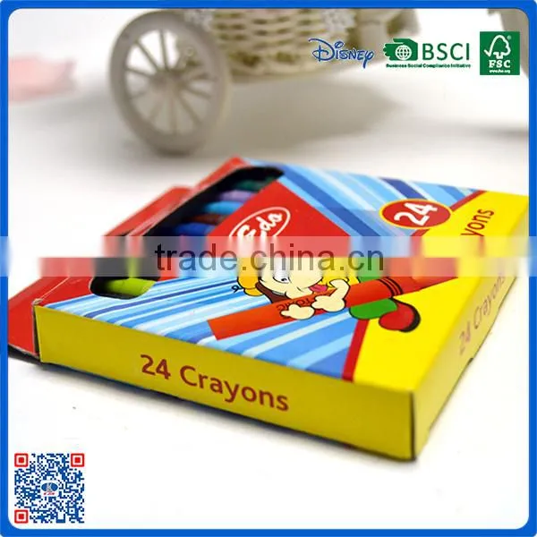 2016 Wholesale 24 Colors Crayon Into Paper Box for Drawing From China photo-4