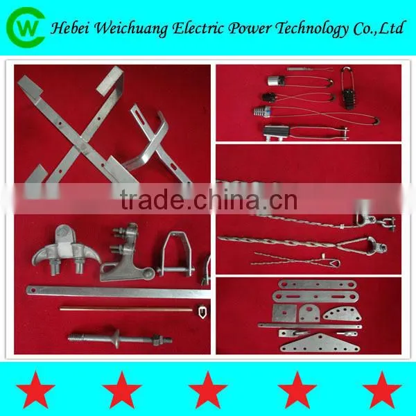 High Quality Galvanized Transmission Line Hardware Pole Clamp for Electric Line Fitting photo-5