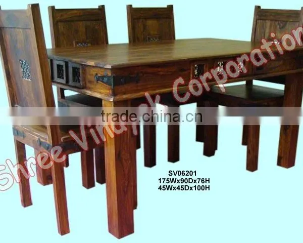 wooden dining set,home furniture,table & chair,dining table,indian wooden furniture,dining room furniture,mango wood furniture