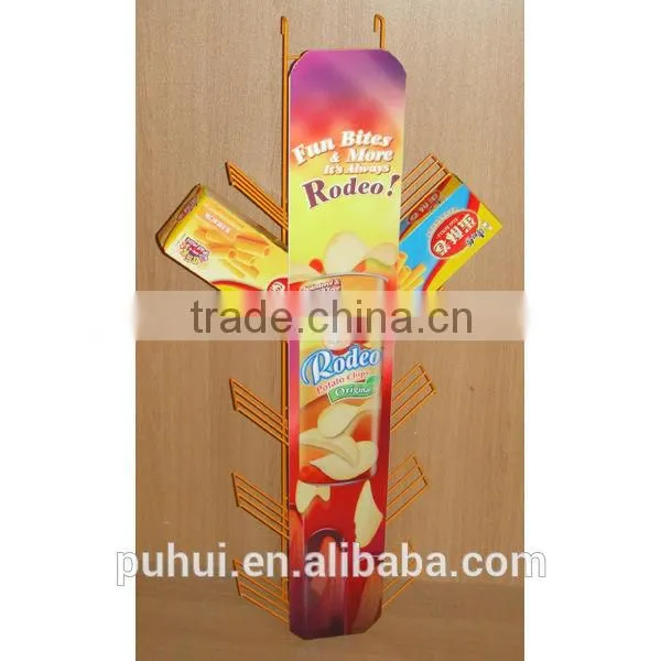 Metal Wire Hanging Potato Chips Display Stand With Modern Design photo-5