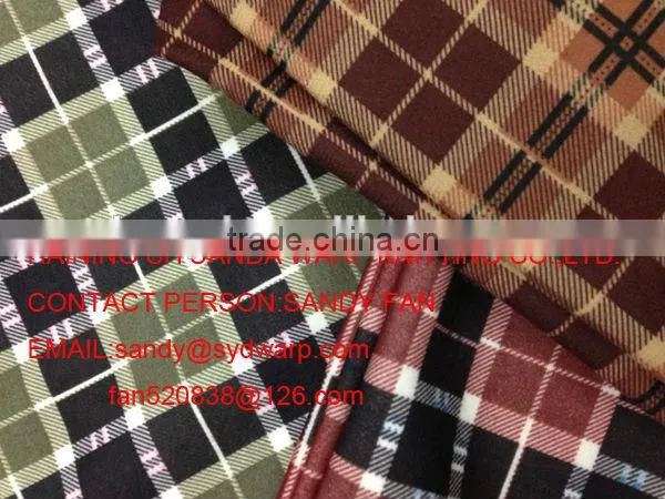 Imitate Cotton Printing Velvet for Hometextile-warp Knitting