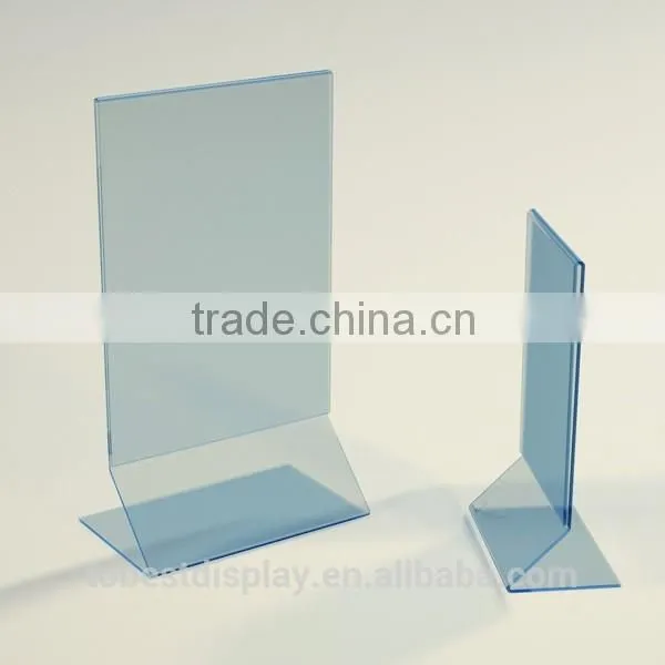 Custom Colors Transparent Beautiful Acrylic Menu Holder, Sign Holder photo-4