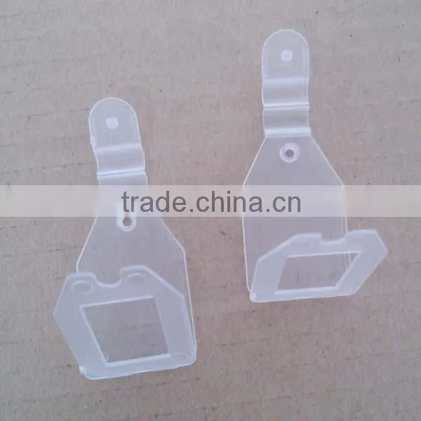 Supermarket Transparent Plastic Price Label Holder for U-shape Hook Quality Choice photo-4