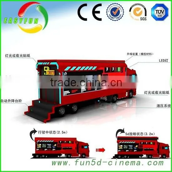 New Fashion 2015 Truck Mobile 5d Cinema,mini 5d Projector Cinema Made in China