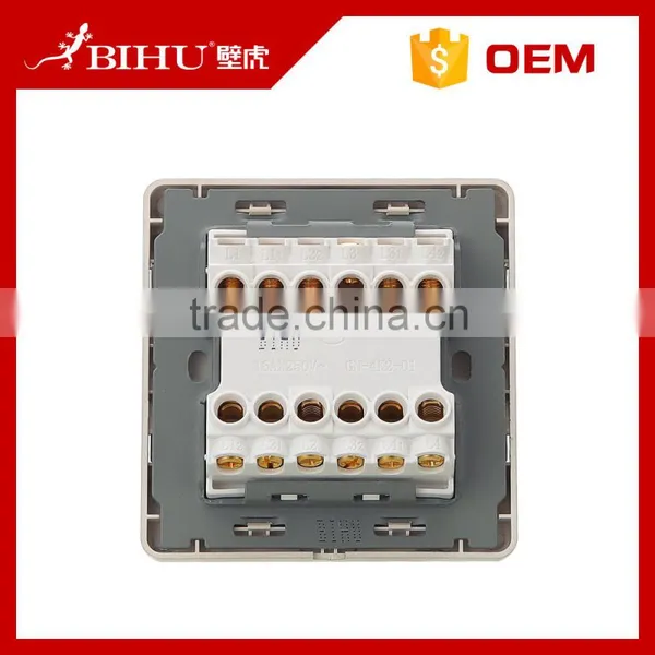 Luxury Electrical Wall Switch 4 Gang Light Intermediate Switch for Home photo-6