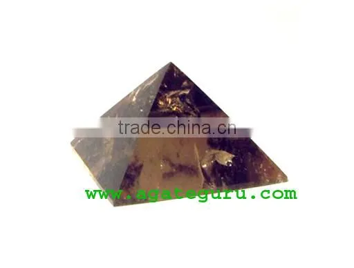 SMOKEY QUARTZ PYRAMID : Wholesale Pyramids Khambhat Supplier photo-2