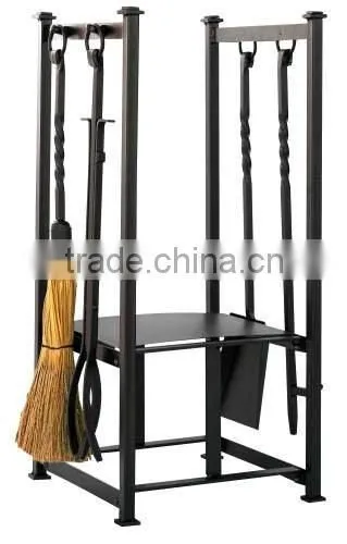 New Style Wrought Iron Log Rack With Tools