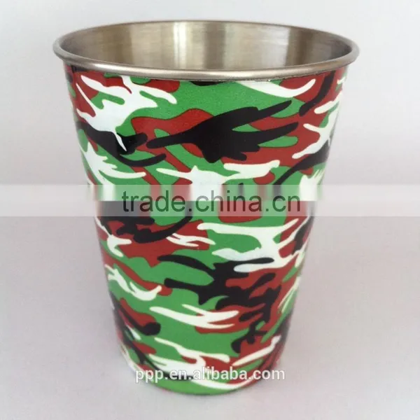 Single-wall Stainless Steel Mug/curl Rim Water Cup/stackable Save Space Coffee Tumbler photo-3