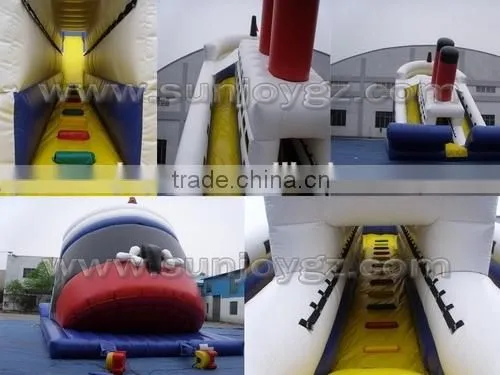 Children Game New Product Inflatable Water Slide Triangle Water Slide Obstacle With Top Quality photo-6