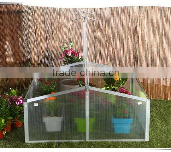 With Two Vents 360 Angel Openning Aluminium Mini Garden Greenhouse photo-2