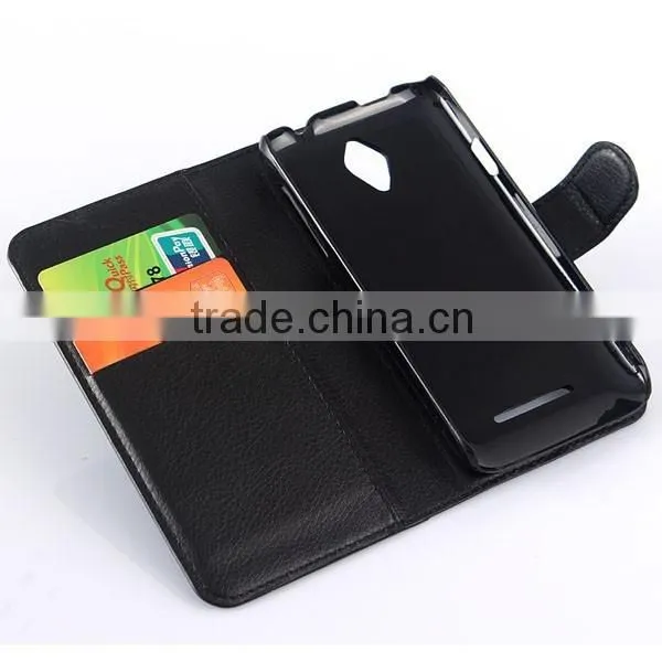 Slim Wallet Flip Cover For Vodafone Smart 4 Turbo photo-2