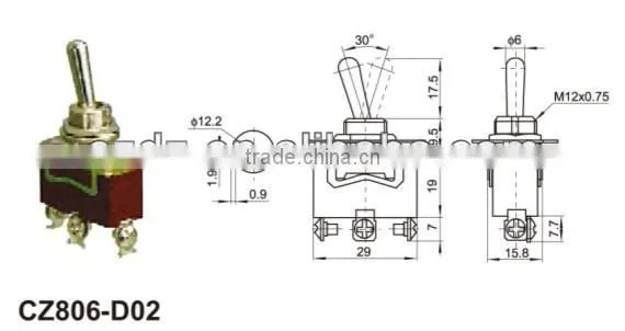 Machinery Toggle Switch,momentary Toggle Switch,spring Return on off Toggle Switch photo-3