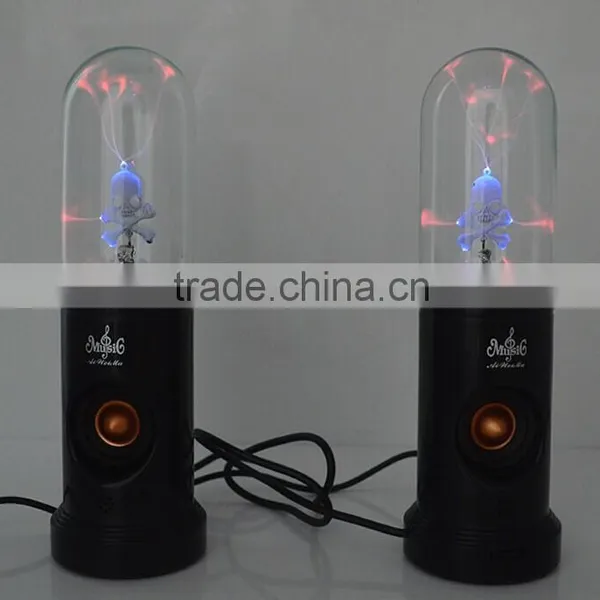 F-1236 Plasma Skull Light Mini Bluetooth Speaker With Sound Responsive Light Show photo-5