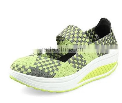 Newest Design Braid Handmade Woven Casual Elastic Shoes photo-3