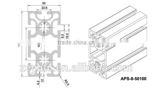 Factory Price 6063 Aluminum Square Profile for Decoration photo-3
