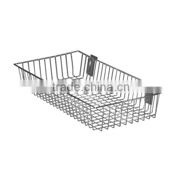 SlatWall Metal Wire Basket Garage Storage Organisation Display 300x600x100mm photo-2