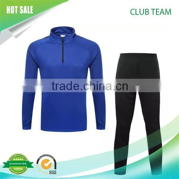 Latest Design Soccer Team Thailand Quality 100% Polyester Mens Sport Tracksuit