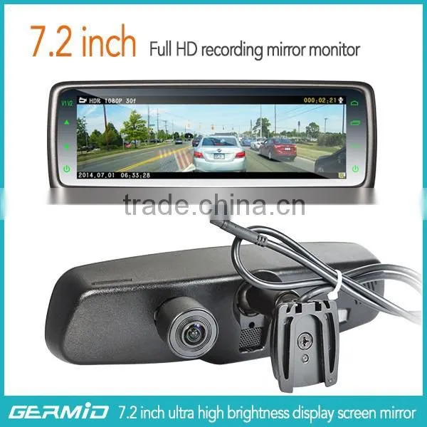 7.4 Inch Full Screen Rear View Mirror Monitor With Mirror Link and Bluetooth Handsfree Car Kit photo-2
