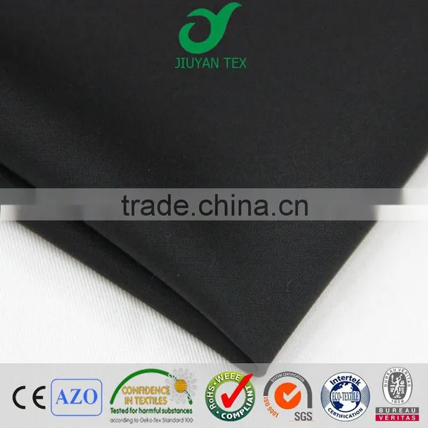 2016 China Wholesale for Indian Market Man tr Plain Weave Shiny Suiting Uniform Textile Pants Fabric