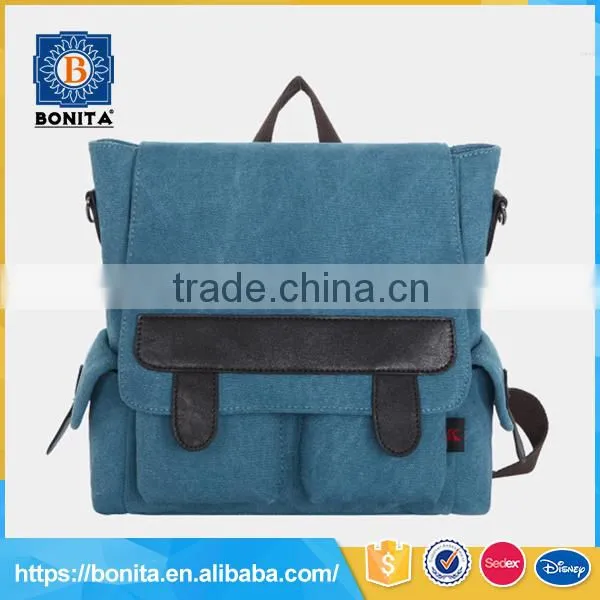 Casual Customized Color Canvas Korean Fashion Backpack photo-2