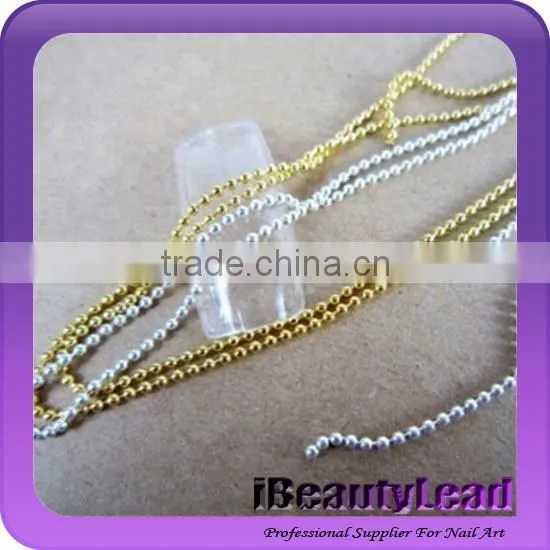 New 12colors Nail Chain Decoration 1mm Diameter Nail Art Chain photo-2