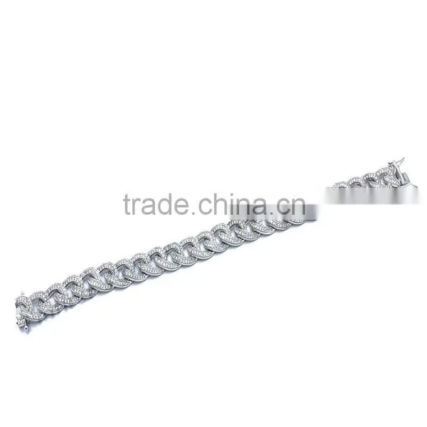 Classic Design Bracelet Silver Jewelry 1000 Gemstone Bracelet Designs for Men photo-2