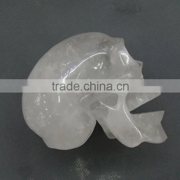 Quartz Crystal Super Relistic Rock Crystal Singing Skull photo-2