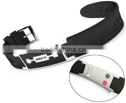 High Quality Silicone Stainless Steel Energy Bracelet