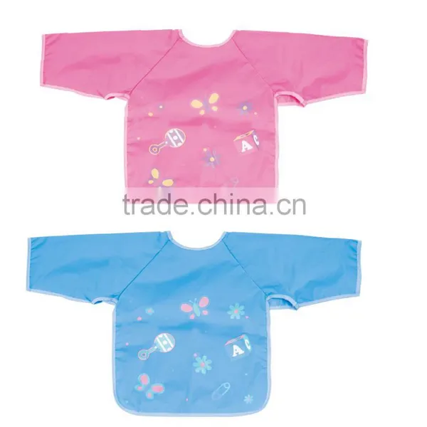 VINYL BABY COVERALL BIB WITH SLEEVES