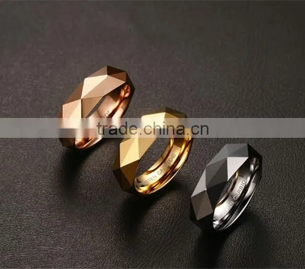 6 mm Rhombus Band Tungsten Ring photo-4