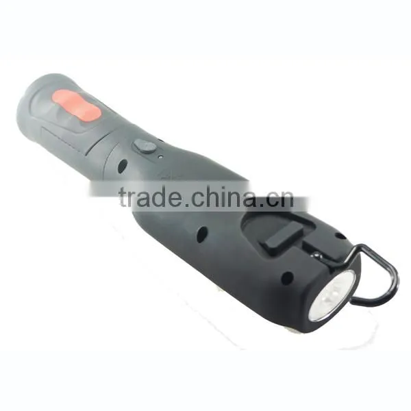 3W COB+3W LED Plastic Rechargeable Working Light Car Charger Flashlight Lamp photo-3