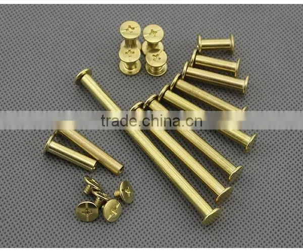 Brass Plated Hollow Set Rivets photo-2