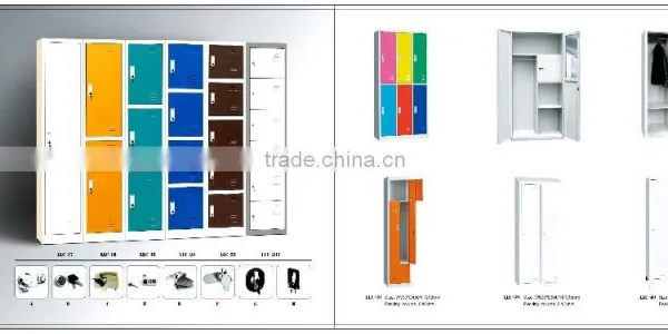 9 Door Vintage Durable Metal Lockers Steel Hospital Cabinet Lockers photo-5