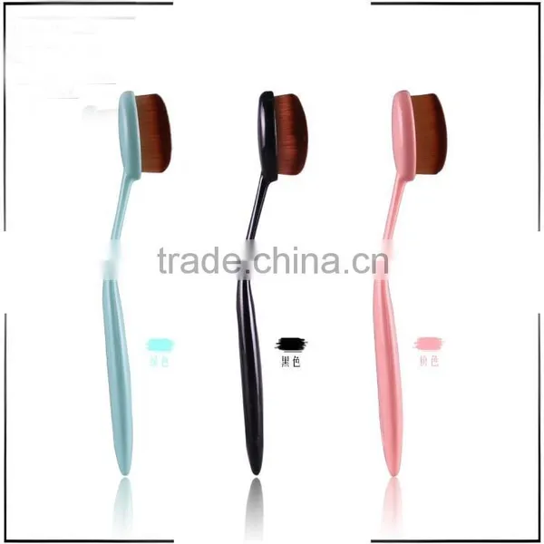 Oval Makeup 90 Degree Bend Brush Cosmetic Foundation Cream Face Powder Blush Makeup Tool Toothbrush Curve photo-3