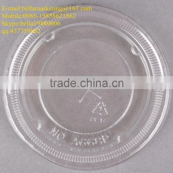 Clear PET Plastic Lid With Straw Slot for 12, 16, 21, 22, and 24 Oz. Cups photo-3