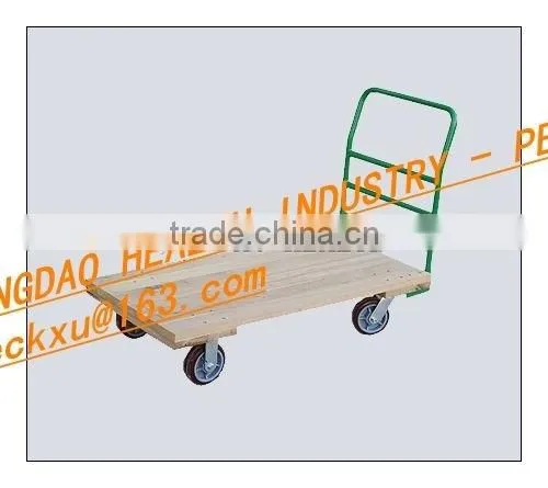 Wood Deck 30"X60" Platform Truck With 6"x2" Heavy Duty Casters photo-4