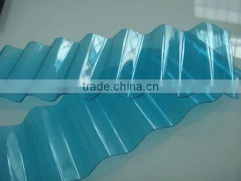 Clear Transparent PC Plastic Color Corrugated Plastic Roofing Sheets photo-4
