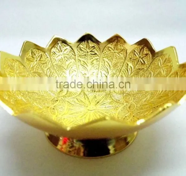 Return Gift, New Design Corporate Gift Item Home Decoration Brass Gold Plated Tray photo-4
