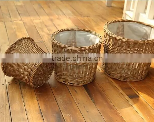 Garden Decoration Wicker Plant Basket Plant Pots Basket photo-3