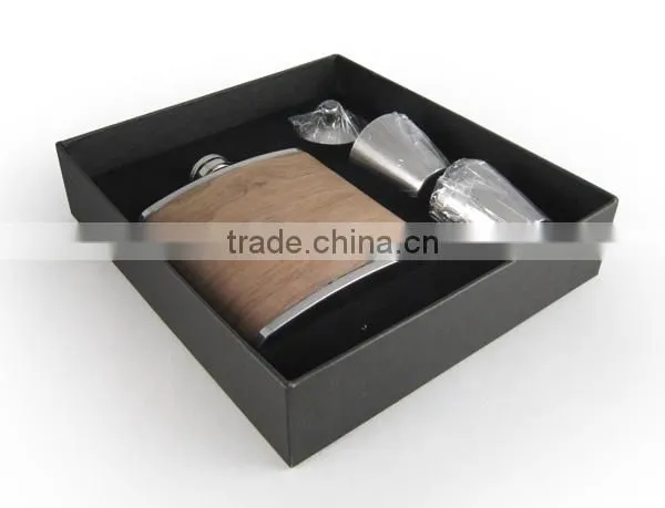 Stainless Steel Flagon Custom Packaging Box, Hip Flask Set Package Box photo-4