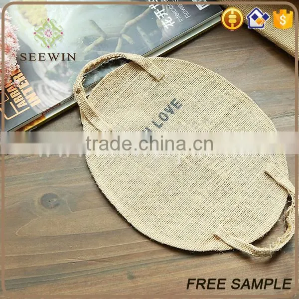 Convinient Natiral Jute Handed Floral Bag for Packing photo-4