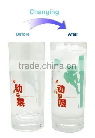 Custom LOGO Printed Cold Color Changing Glass Cups photo-5