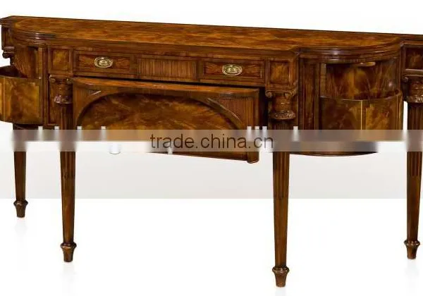 Highly Refine Regency English Victorian Designed Solid Wood Veneer Bureau Plat Office Writing Table BF12-05274f photo-2