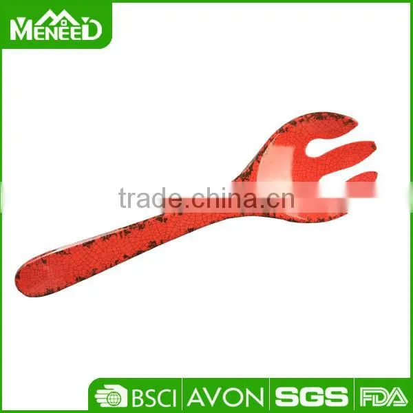 Porcelain Like Food Grade Large Melamine Spoon, Length 33cm Plastic Frying Spoon photo-2