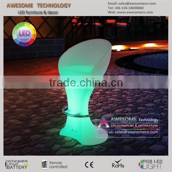 Unique Glowing Modular Bar Furniture, Led Dry Bar Table and Chair photo-2