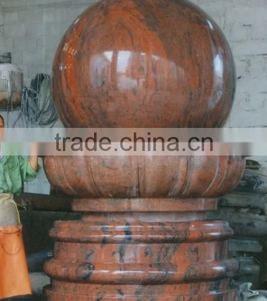 Outdoor Stone Ball Water Fountain photo-5