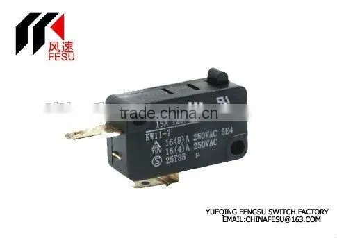 fs065 15A 250VAC micro switch with lever , ul tuv approval low operating force micro switch