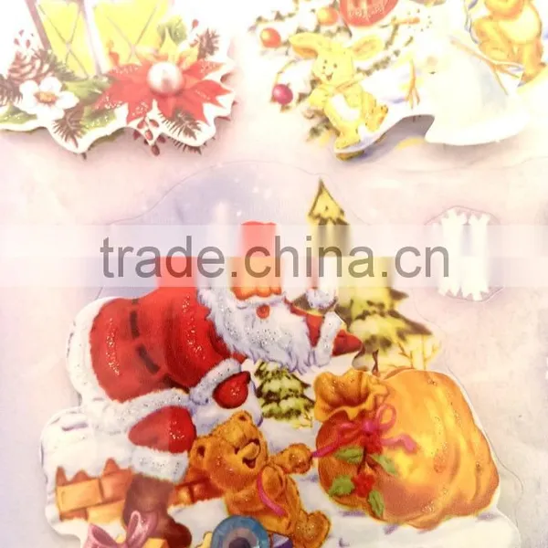Christmas Design Sticker, Snowman Pattern Sticker, Craft Gift Sticker for Decoration, Hot Sale 3D Decoupage Stickers photo-4