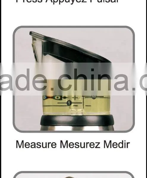 KITCHEN CREATIVE PRESS MEASURE OIL DISPENSER/GLASS OIL AND VINEGAR BOTTLE AS SEEN ON TV photo-3