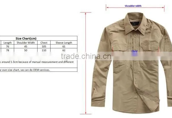Slim Soft Comfortable Outdoor Quick Dry 100% Nylon Mens Long Sleeves Casual Pants Shirts photo-2